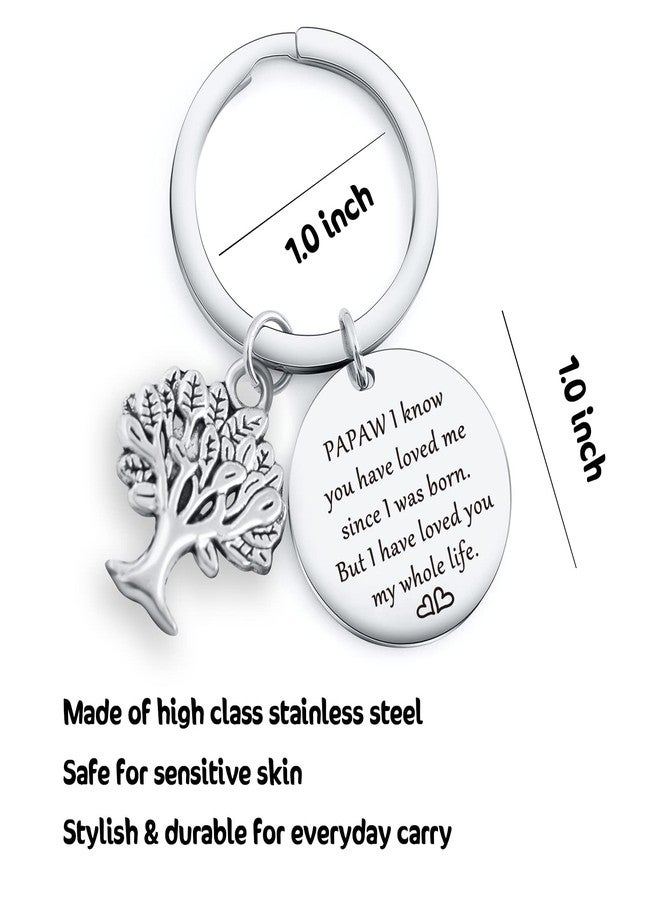 NOTHERS RSZOTW Papaw Grandpa Gifts Father's Day Keychain Great Grandfather Gift Grandpa Appreciation Jewelry Grandpa Christmas Jewelry Papaw Keychain - Image 2