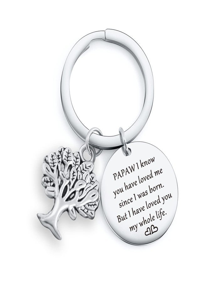 NOTHERS RSZOTW Papaw Grandpa Gifts Father's Day Keychain Great Grandfather Gift Grandpa Appreciation Jewelry Grandpa Christmas Jewelry Papaw Keychain - Image 1