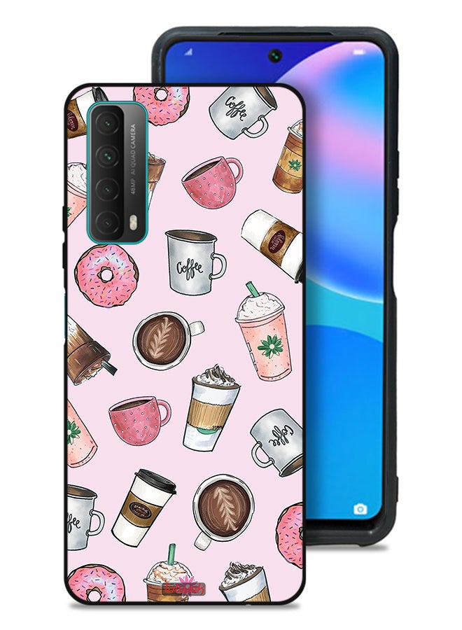 Tolwak Huawei Y7a Protective Case Cover Coffee Lover Art - Image 1