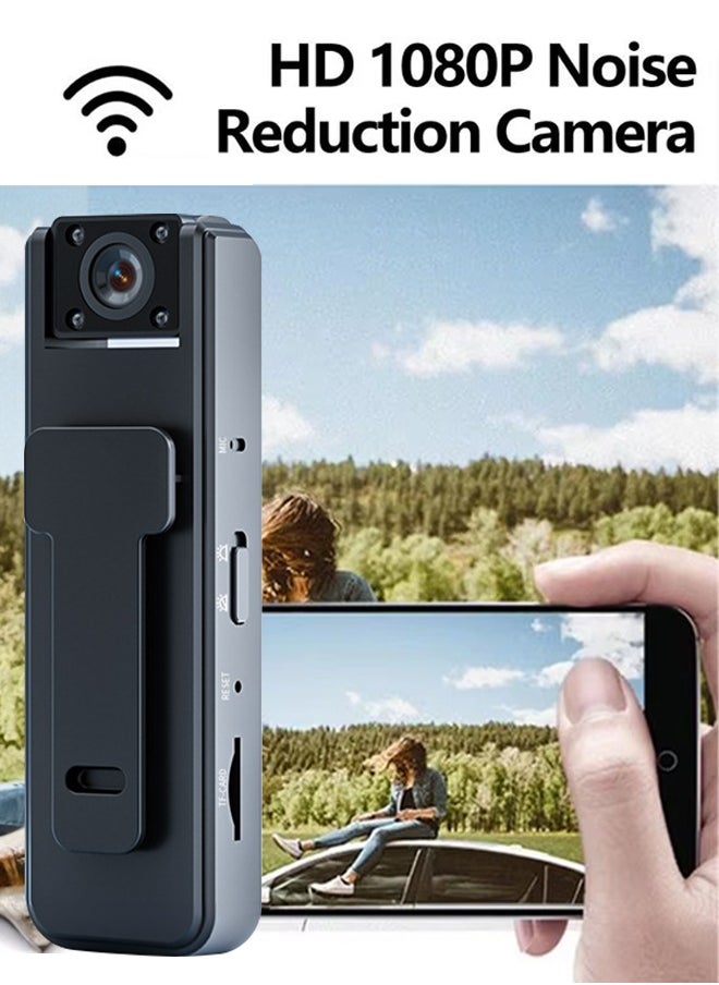 180° Rotatable Lens 1080P HD Camera with Night Vision Function Comes with 64GB SD Card