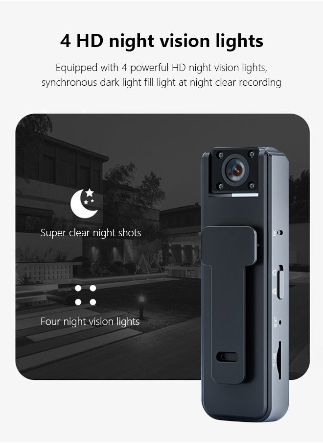 180° Rotatable Lens 1080P HD Camera with Night Vision Function Comes with 64GB SD Card