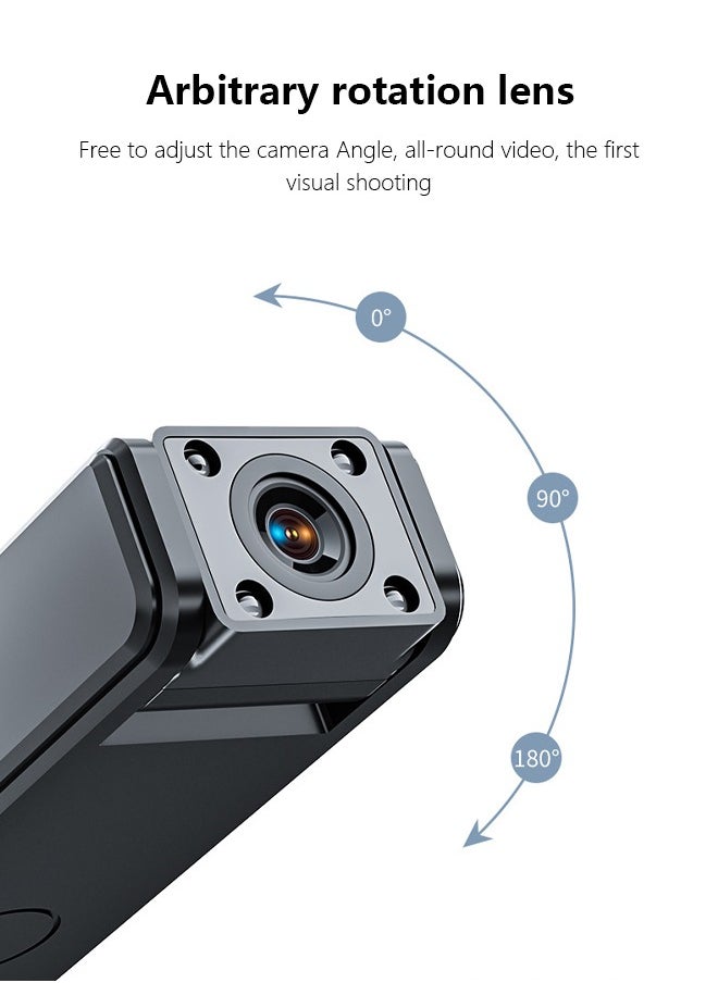 180° Rotatable Lens 1080P HD Camera with Night Vision Function Comes with 64GB SD Card
