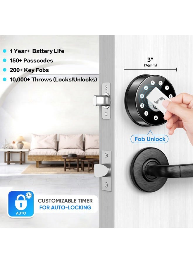 Sifely Smart Lock, Keyless Entry Door Lock, Smart Deadbolt, Smart Door Lock, Deadbolt Lock, Digital Door Lock, Keypad Deadbolt Lock, Smart Locks Deadbolt, Door Locks with Deadbolt (Fob Supported) - Image 3