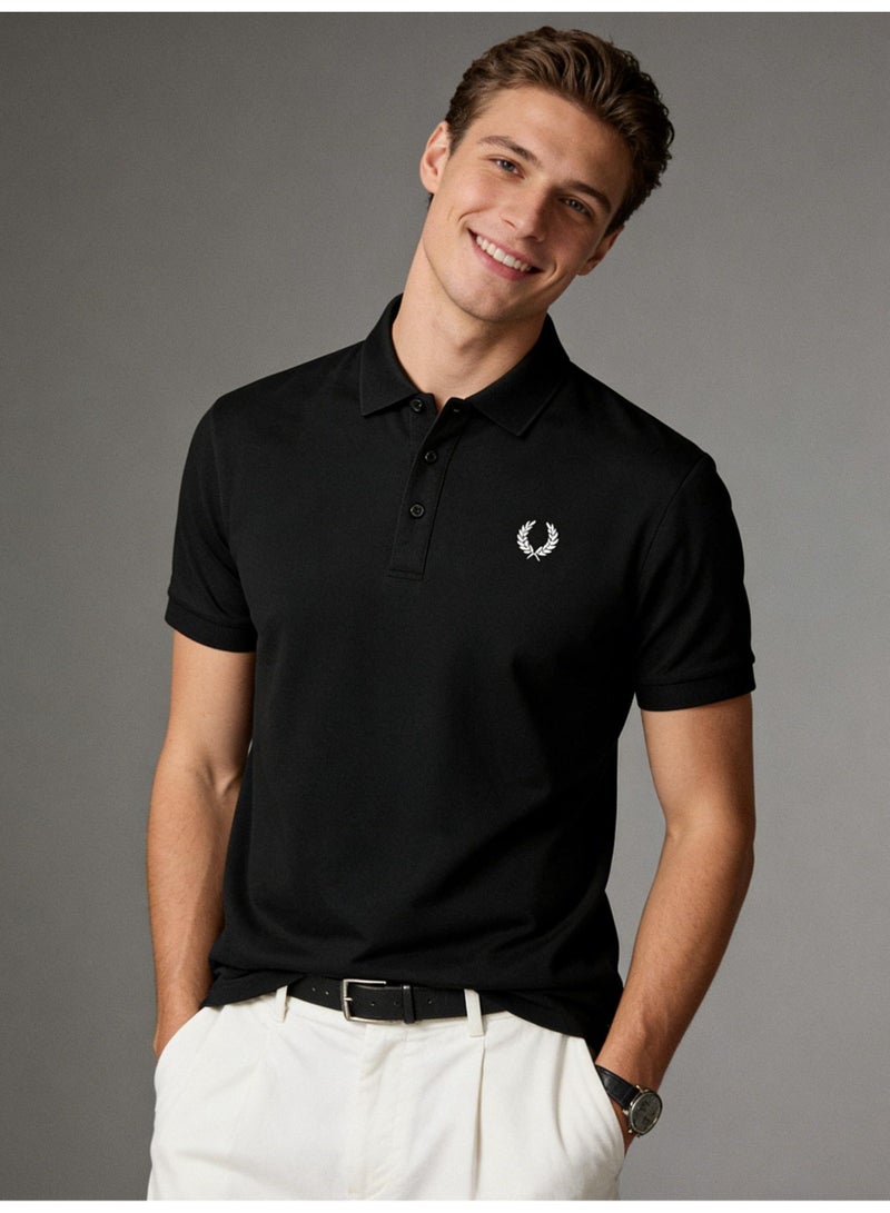 فريد بيري Fred Perry's double-pointed three-dimensional printed Polo shirt | Slim-fit men's Polo shirt, with classic modern style, creates eternal leisure fashion. - Image 1