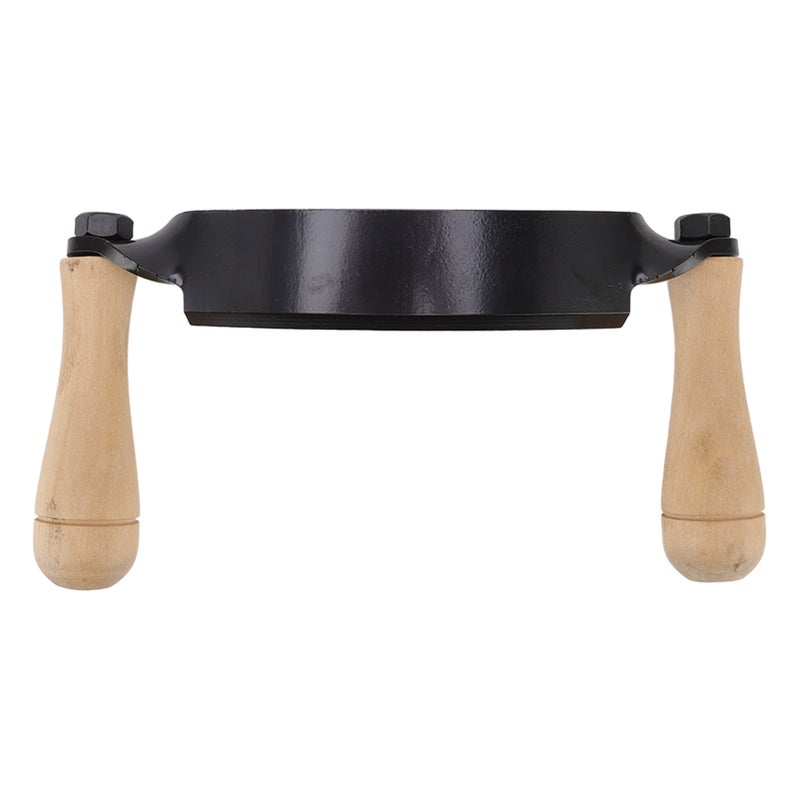 Draw Knife Wooden Handle HRC 30 Durable Tungsten Steel Curved High Sharpness Draw Shave Knife for Log Wood Furniture 10in - Image 1