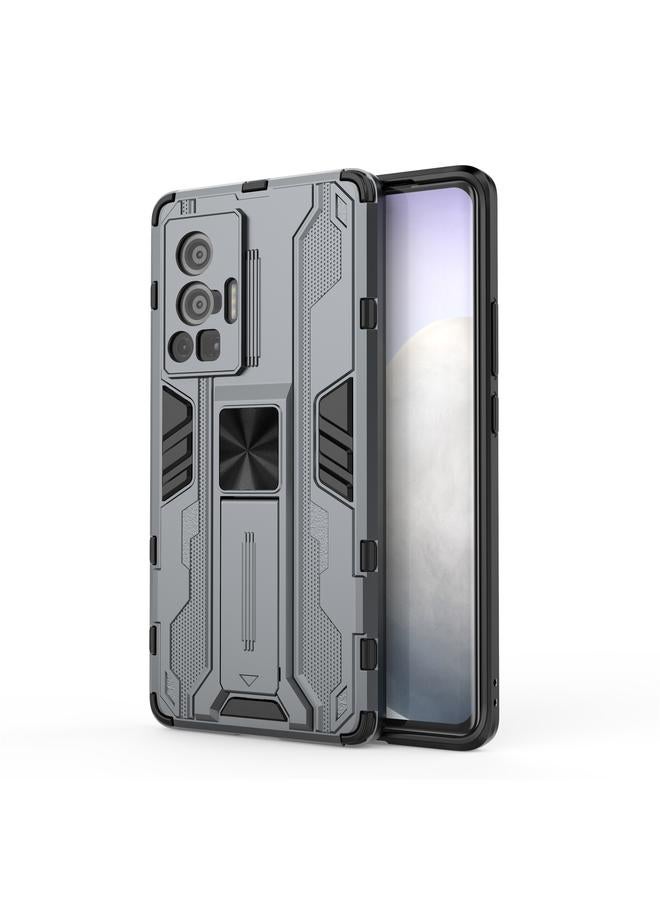 The Bros Case For vivo X70 Pro Supersonic PC + TPU Shock-proof Protective Case with Holder
