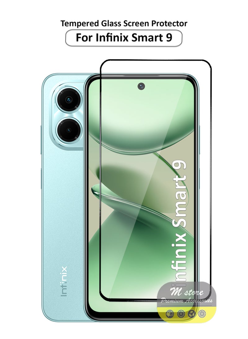 Generic - For Infinix Smart 9 Screen Protector – Edge to Edge Tempered Glass Screen Protector, High Transparency, Delicate Touch, Anti-Explosion, Smooth Arc Edges, Easy Installation - Image 1