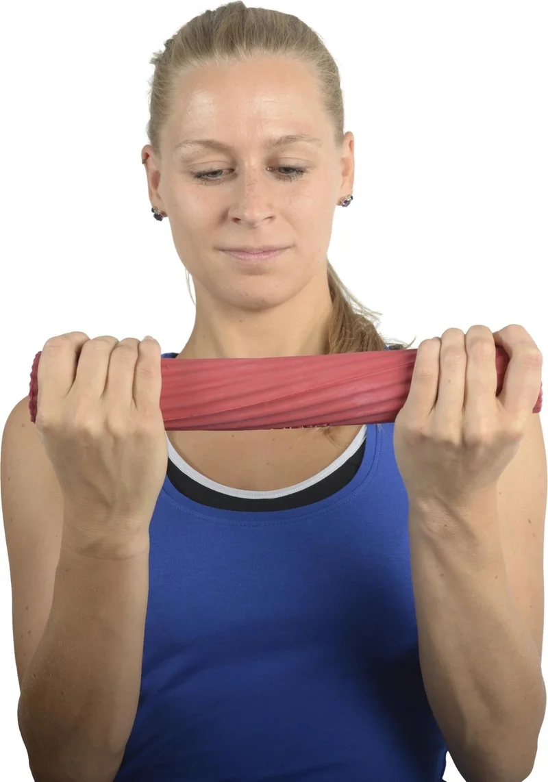 ماكسي Flexbar, Hand, Finger, Wrist and Arm Strengthening Bar, Wrist Exercise Red Color (Medium)