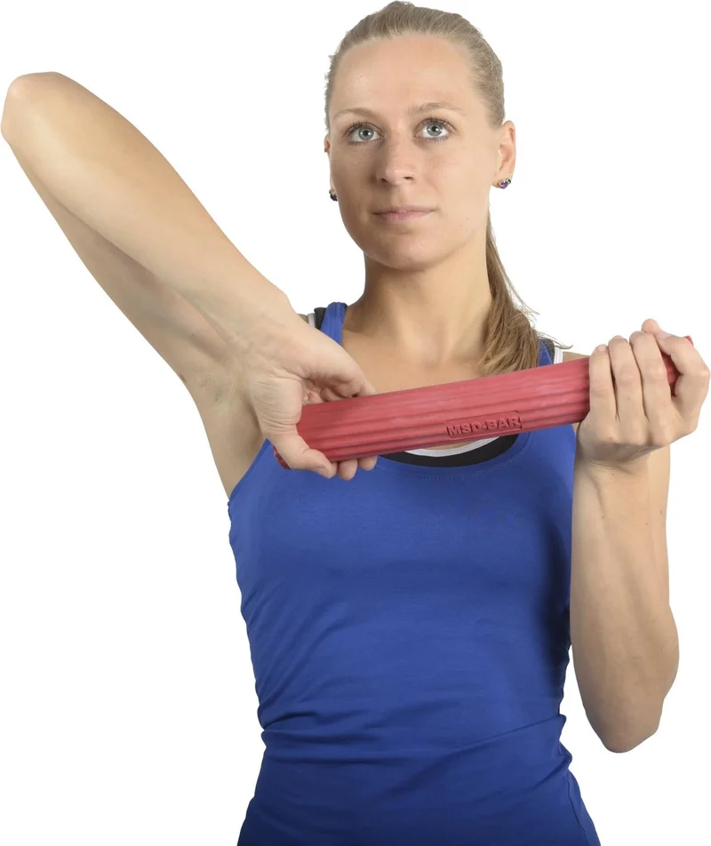 ماكسي Flexbar, Hand, Finger, Wrist and Arm Strengthening Bar, Wrist Exercise Red Color (Medium)