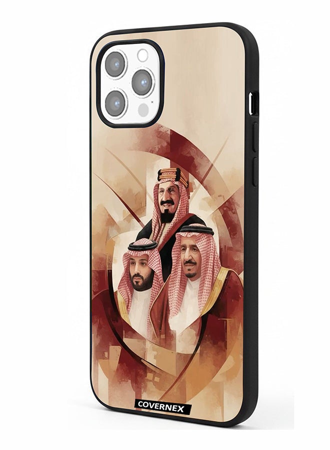 Covernex Apple iPhone 12 Pro Max Protective Case Cover Printed Featuring Unity Saudi Royal Leadrs Portrait - Image 1