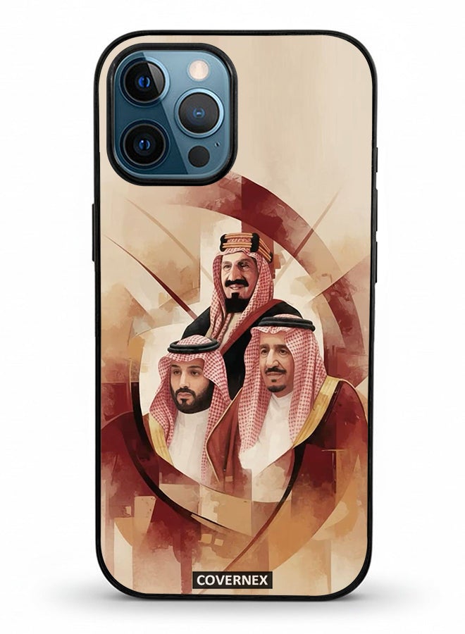 Covernex Apple iPhone 12 Pro Max Protective Case Cover Printed Featuring Unity Saudi Royal Leadrs Portrait - Image 2