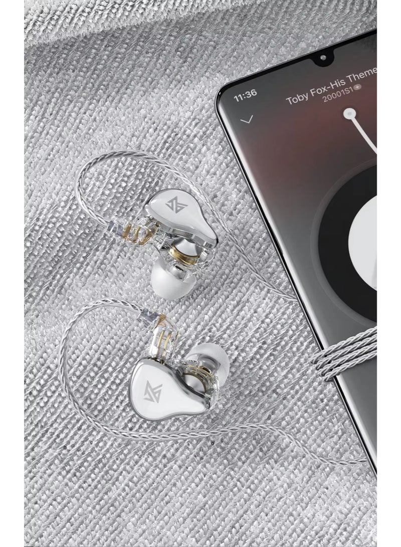 Linsoul KZ ZAS Metal Wired Earphone 16-Unit Hybrid Technology Music Bass In-Ear Monitor Headset Sport Game Noice Cancelling Earphone - Image 4