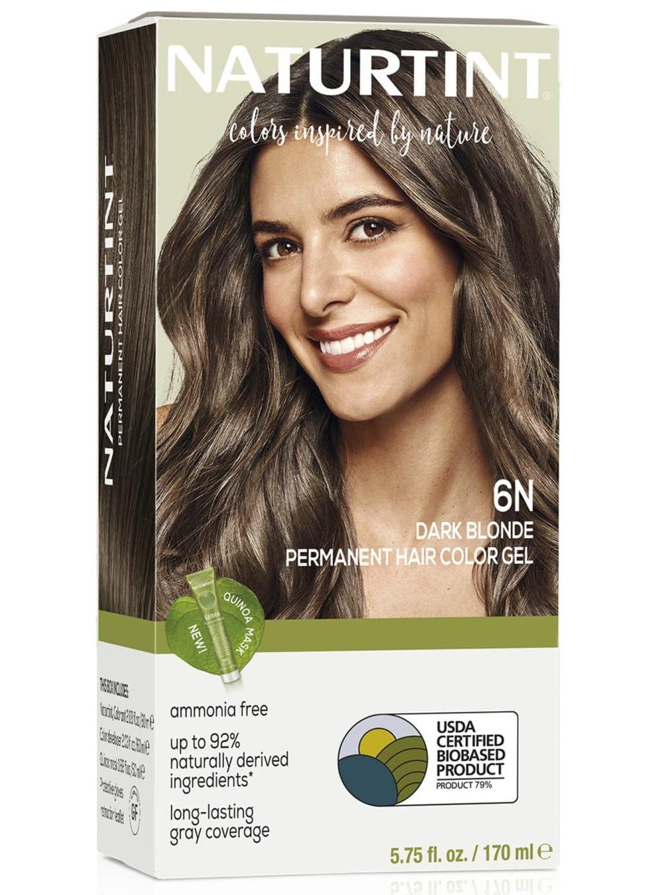 NATURTINT - Naturtint 6N Dark Blonde Permanent Hair Color (Pack of 1), Ammonia Free, Vegan, Cruelty Free, up to 100% Gray Coverage, Long Lasting Results (Packaging may vary) - Image 1