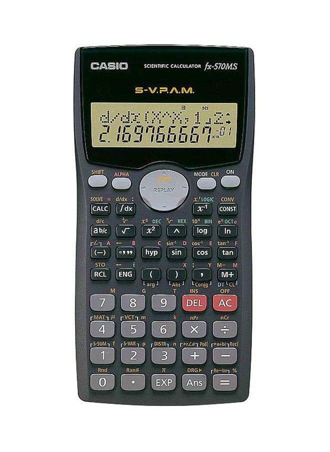 NIBEMINENT Essential 12-Digit Scientific Calculator Grey/Black/Red 