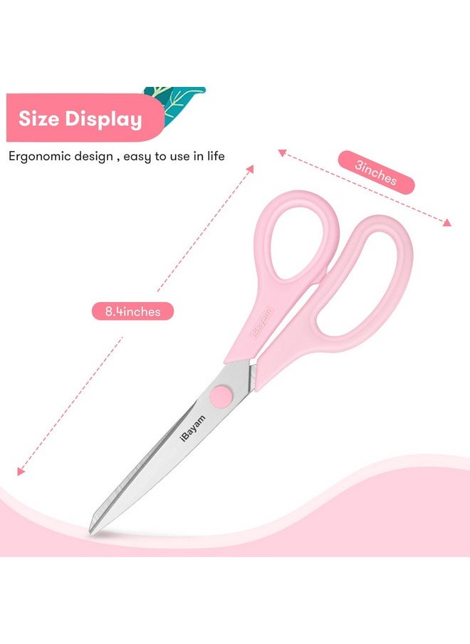 Scissors Ibayam 8" All Purpose Scissors Bulk 3 Pack Ultra Sharp 2.5Mm Thick Blade Shears Comfort Grip Scissors For Office Desk Accessories Sewing Fabric Home Craft School Supplies Right/Left Handed - pzsku/Z93C5C6A4F49109D14B92Z/45/_/1724479133/34b301c1-ae29-44ae-86b6-229d64017952