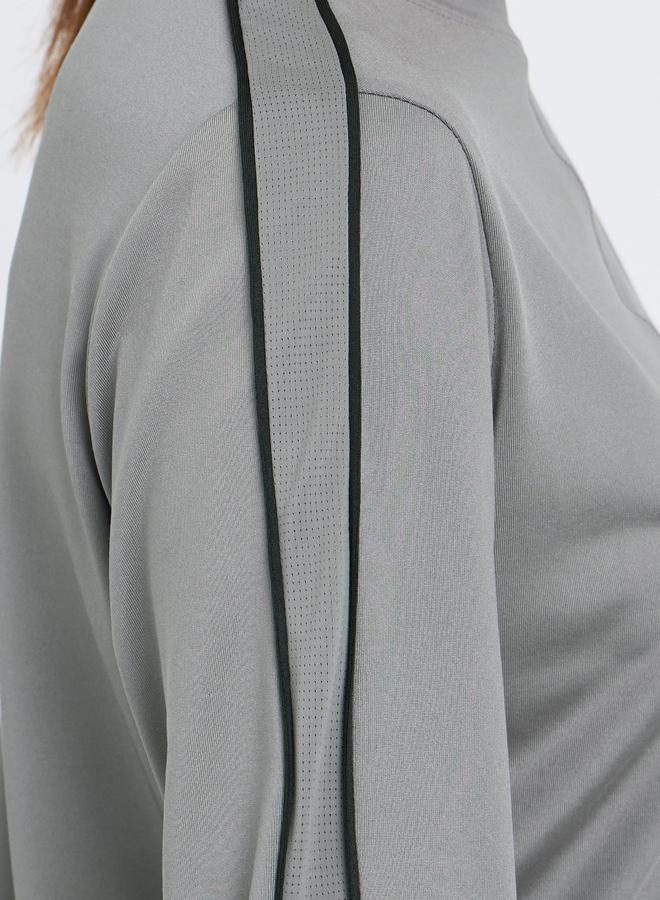 Styli Active Dual Stripe Textured Insert Long Sleeves Top - Image 3