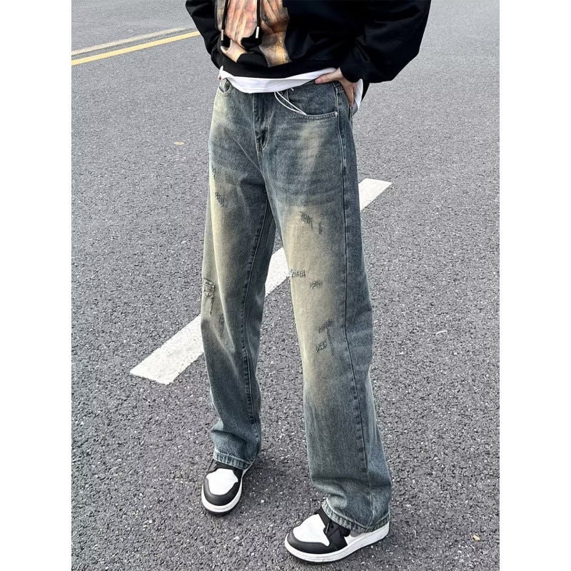 Unisex Casual Daily Denim Jeans - Image 1