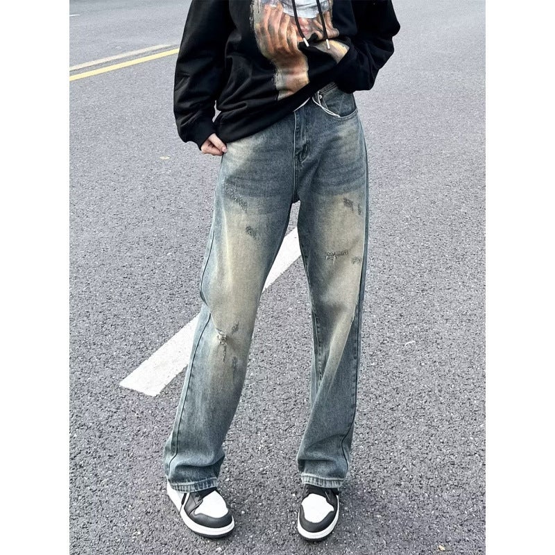 Unisex Casual Daily Denim Jeans - Image 2
