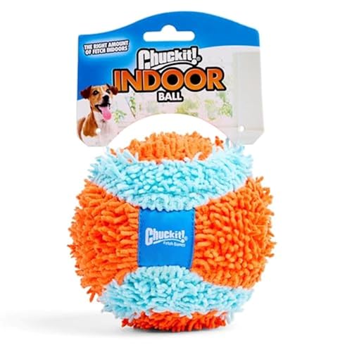 Chuckit Indoor Fetch Ball Dog Toy for Dogs Interactive Dog Toys for Boredom 475 Inch Orange and Blue - Image 1