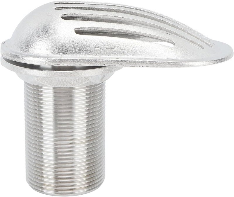 Marine Boat Intake Strainer, 1-1/2 Inch Thru Hull Water Pickup Filter Scoop, 316 Stainless Steel Inlet Filter for Yacht and Boat Engine Protection with Mirror Polish - Image 5