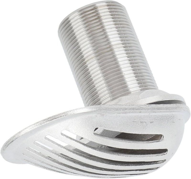 Marine Boat Intake Strainer, 1-1/2 Inch Thru Hull Water Pickup Filter Scoop, 316 Stainless Steel Inlet Filter for Yacht and Boat Engine Protection with Mirror Polish - Image 3