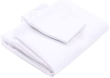 SnugStop Bed Headboard Wedge  Mattress Gap Pillow Wedge Cover  Pillow Cover for Mattress Gap Twin White