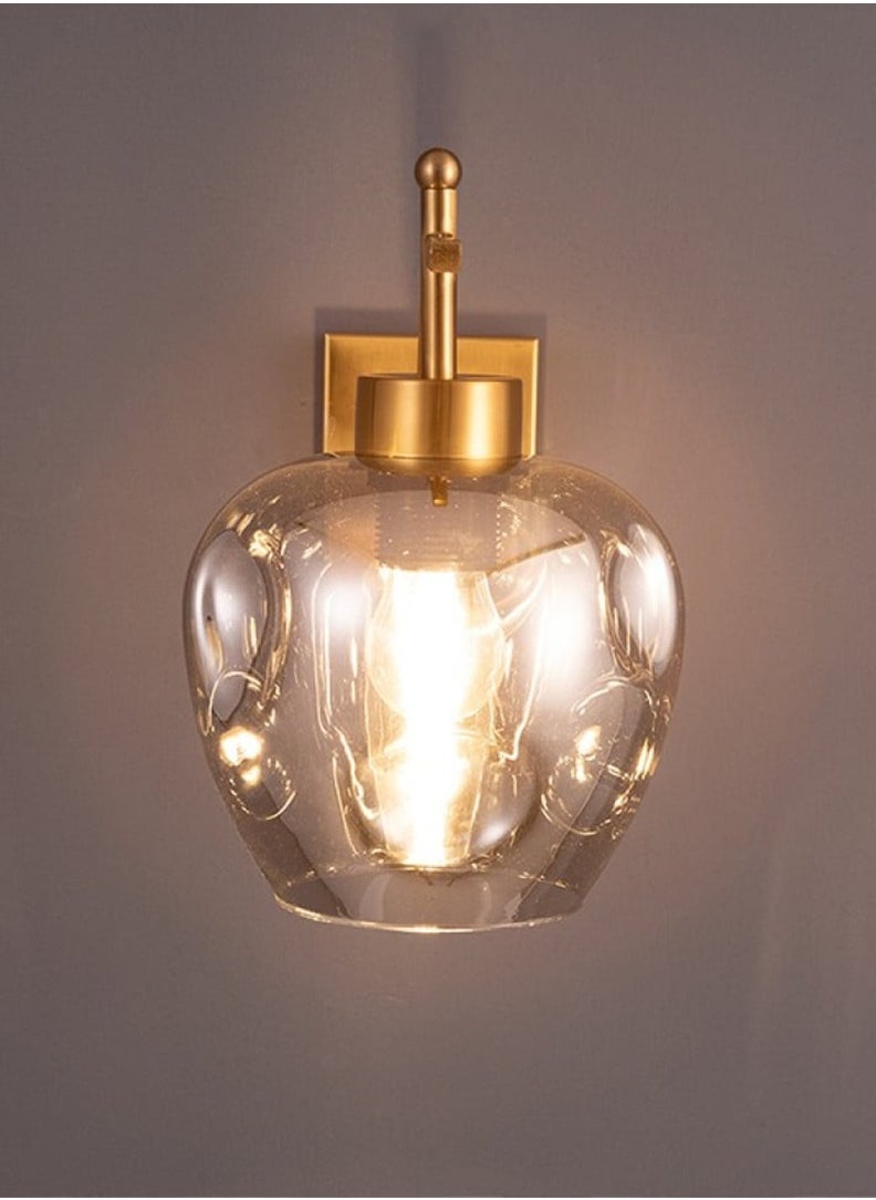 UCANDLE 5 pieces of neoclassical wall lights, gray glass  - Image 4