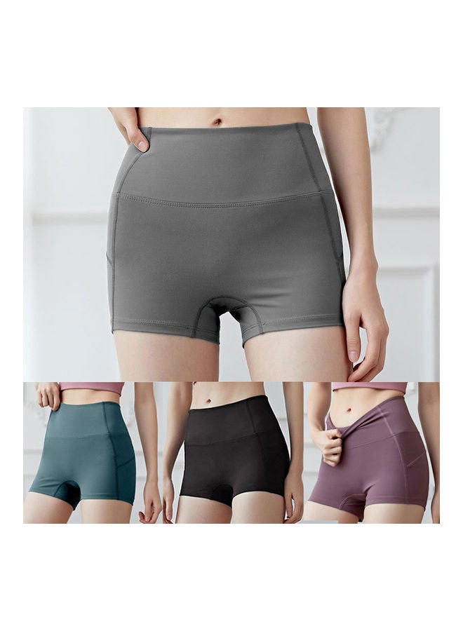 NIBEMINENT High Waist Seamless Yoga Shorts XL - Image 4