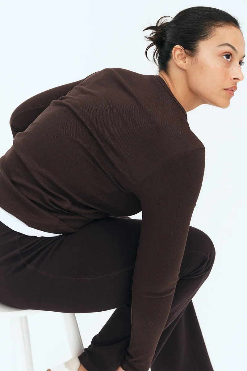 اتش اند ام Ribbed cotton top