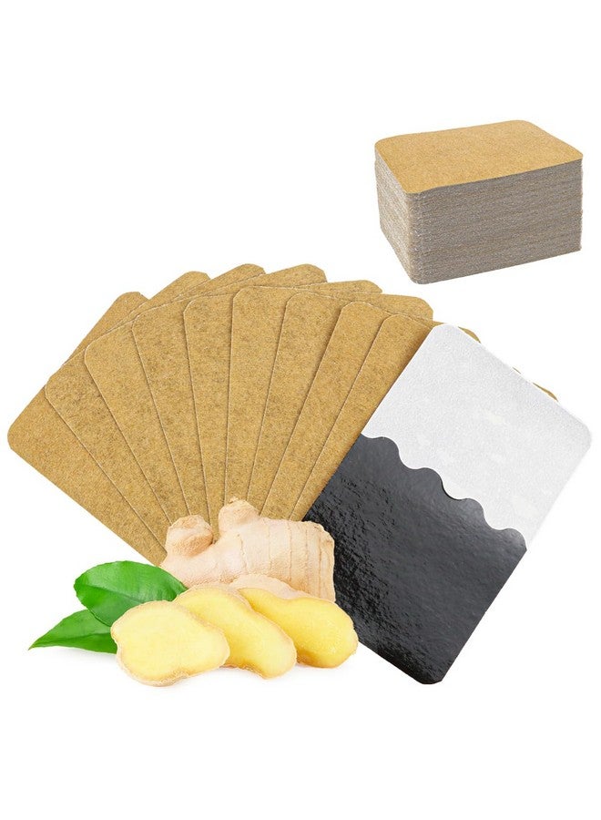 YOLUFER 100 Packs Ginger Pad,Herbal Ginger Patches,Traditional Medicine Herbal Paste for Body - Image 1