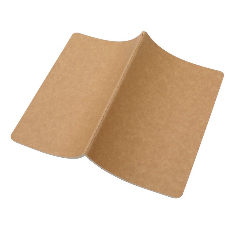 TWONE 3 Pack Travel Journal Notebook for Travelers or School - Kraft Brown Soft Cover - 5.5â€ x 8.25â€ - 120 Ruled Pages, 60 Sheets - Image 5
