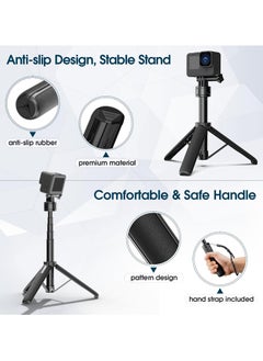 Ulanzi ULANZI MT-34 Extendtable Selfie Stick Tripod, Go Quick II 20.7in Action Camera Tripod Stand Hand Strap 4 Stage Portable Vlog Accessories for Action Camera Hero 12 11 10 9/Max/DJI OSMO/Insta 360  - Image 5