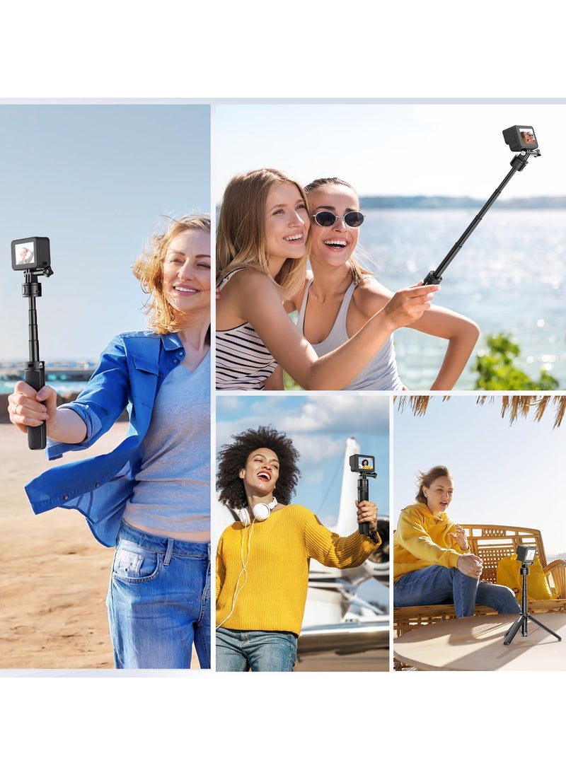 Ulanzi - ULANZI MT-34 Extendtable Selfie Stick Tripod, Go Quick II 20.7in Action Camera Tripod Stand Hand Strap 4 Stage Portable Vlog Accessories for Action Camera Hero 12 11 10 9/Max/DJI OSMO/Insta 360 - Image 1