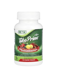 Deva Deva, Vegan Tuba Prime®, Multivitamin, High Potency, 90 Coated Tablets  - Image 1
