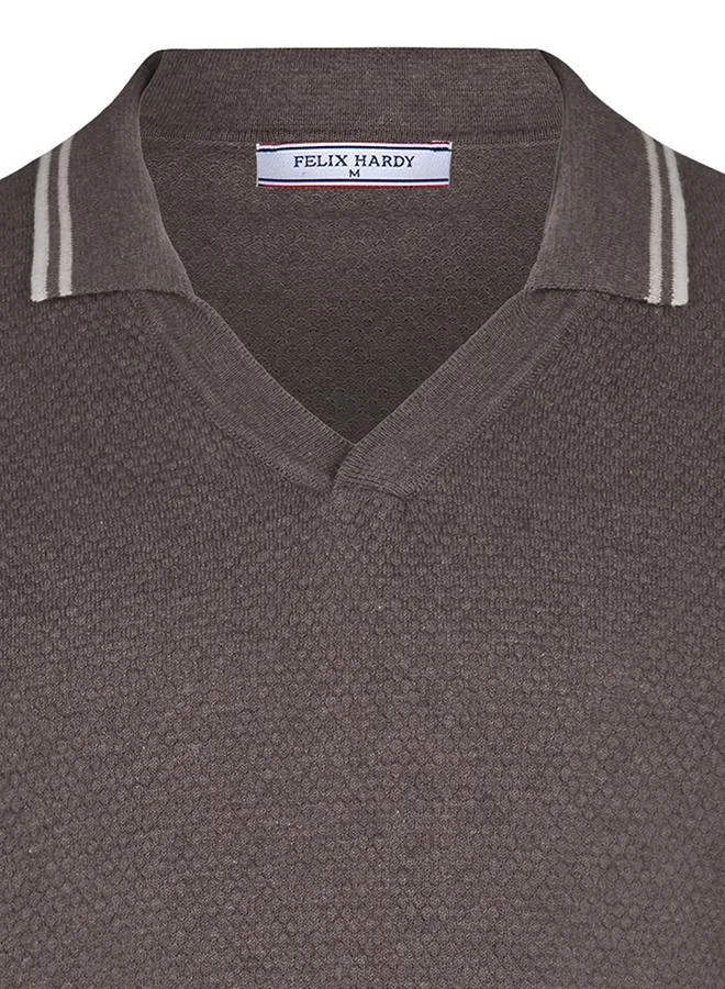 FELIX HARDY Brown Polo shirt short sleeve for Men for Men | Best Price UAE