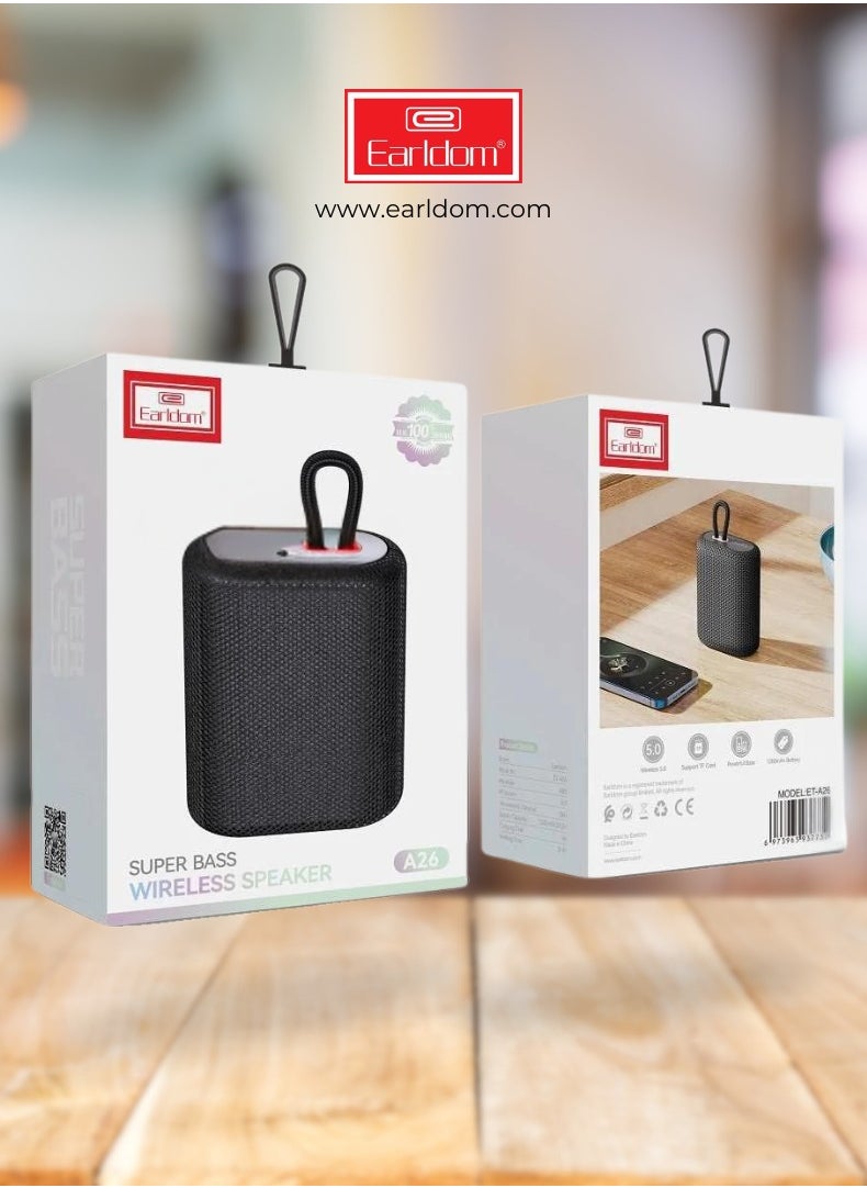 Earldom Super Bass Wireless Speaker – Portable Bluetooth 5.0 Speaker with 1200mAh Battery, Powerful Bass & TF Card Support  - Image 4