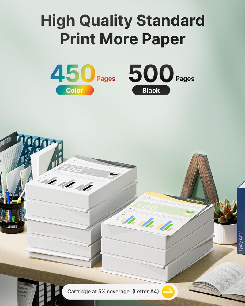 SHEENGO 288XL 288 Ink Cartridges Remanufactured for Epson 288XL 288 XL T288XL T288 Ink High Yield use for Expression Home XP-330 XP-340 XP-440 XP-430 XP-434 Printer (2 Black 1 Cyan 1 Magenta 1 Yellow, 5 Pack) - Image 2