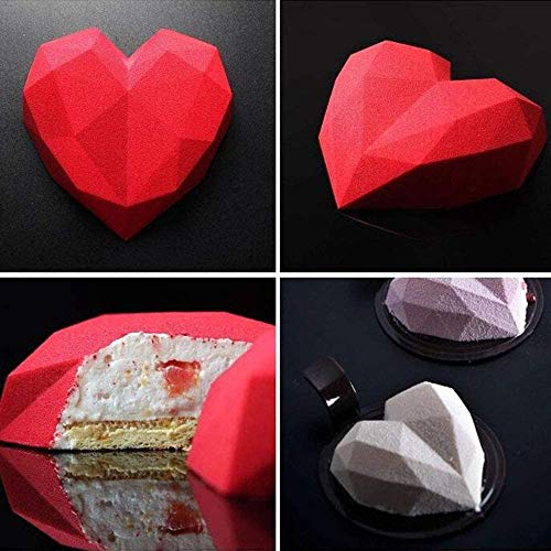 Inditradition Reusable Silicon Cake Baking Moulds | BPA-Free, Food Grade, 20 x 16 CM (Heart Shape) - Image 4