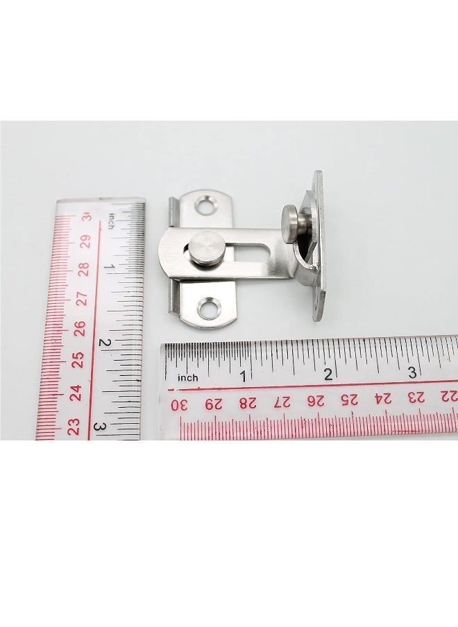 Generic The 90 door buckle bolt barn door lock right angle bending latch hasp toilet doors and windows  - Image 2