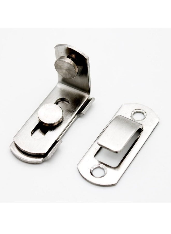 Generic The 90 door buckle bolt barn door lock right angle bending latch hasp toilet doors and windows  - Image 4