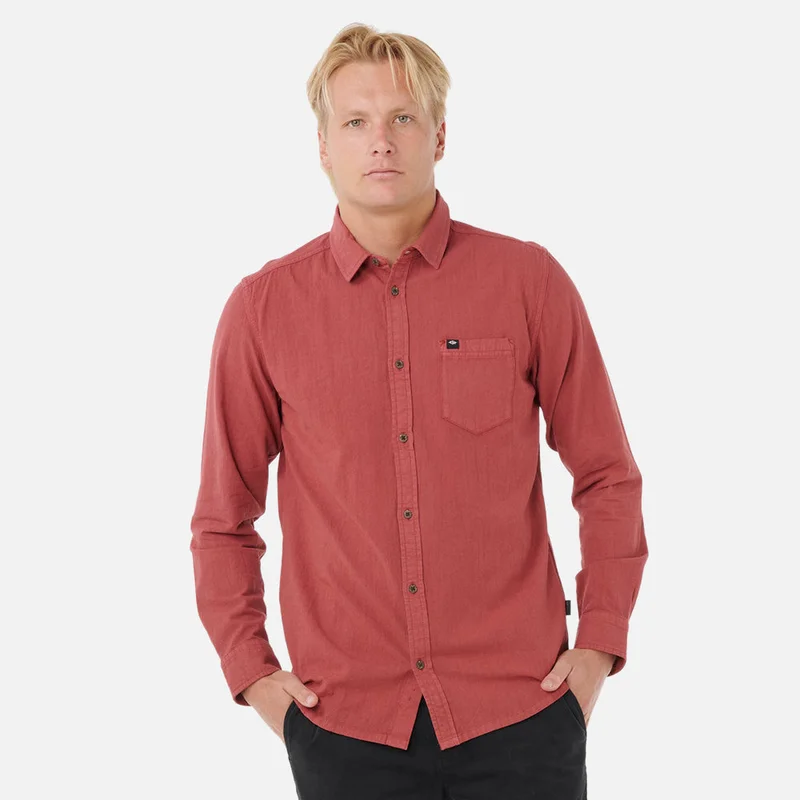 ريب كورل Classic Surf Washed Long Sleeve Shirt - Men