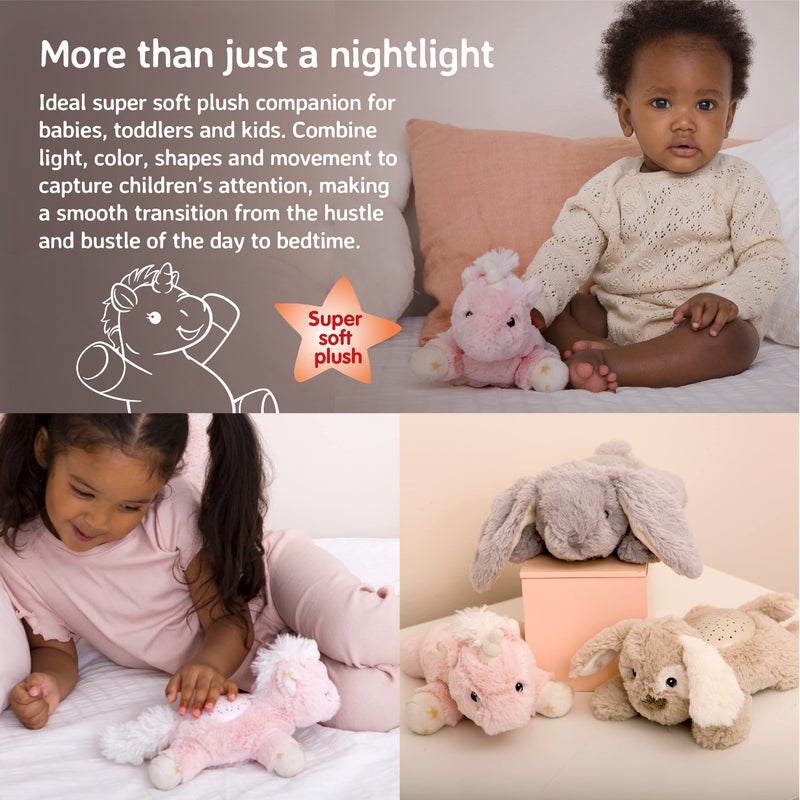 Cloud b Calming Mini Nightlight Star Projector | Gentle Brightness | 3 Colors | 1 Constellation | Auto-Shutoff | Dream Buddies Ella The Unicorn - Image 4
