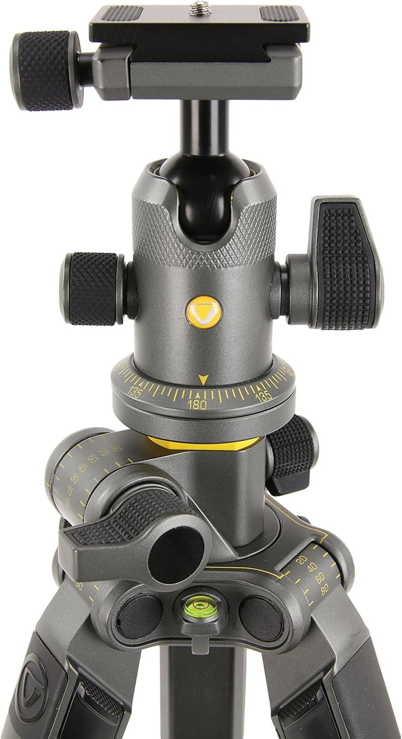 VANGUARD حامل ثلاثي أقدام ألمنيوم فاندجارد ألت برو 2 + 263AB100 مع رأس كروي - مصنف لتحمل 22 رطل/10 كجم، رمادي - Image 4