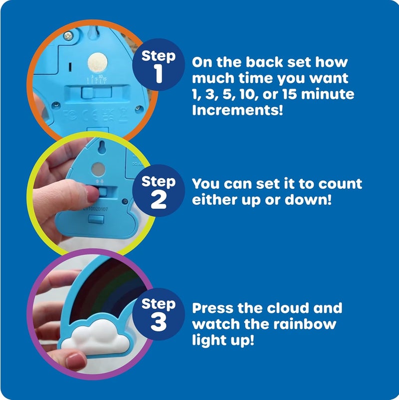 Learning Resources Rainbow Visual Timer, 1 Piece, Ages 3+, Teacher Resources, School Supplies for Teachers, Social Emotional Learning Toys - Image 3
