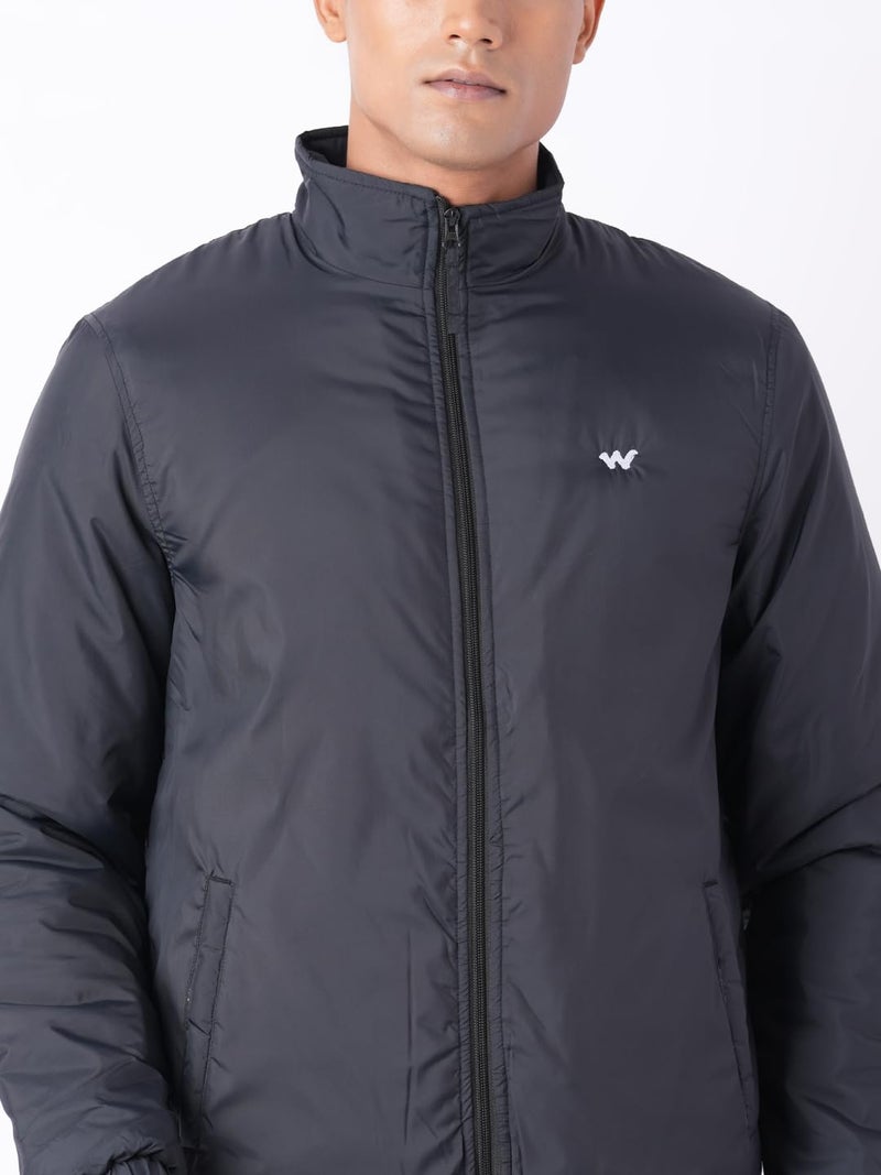 Wildcraft Men Alpine Solid Nylon Blend Collored Casual Quilted Jacket, Full Sleeve - Regular fit, Black, L - Image 5