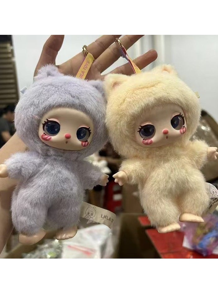 General - Lila Diandian Cat Second Generation Plush Blind Box Lilla V.2 Zoo Series Ornament Toy Tide Play (Single Box) - Image 1
