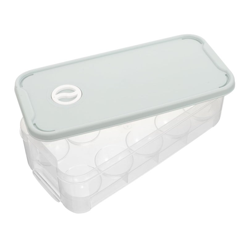 Egg Storage Container with Lid Stackable Shatterproof Fridge Organizer for Home Use - Image 2
