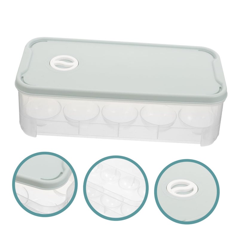 Egg Storage Container with Lid Stackable Shatterproof Fridge Organizer for Home Use - Image 3