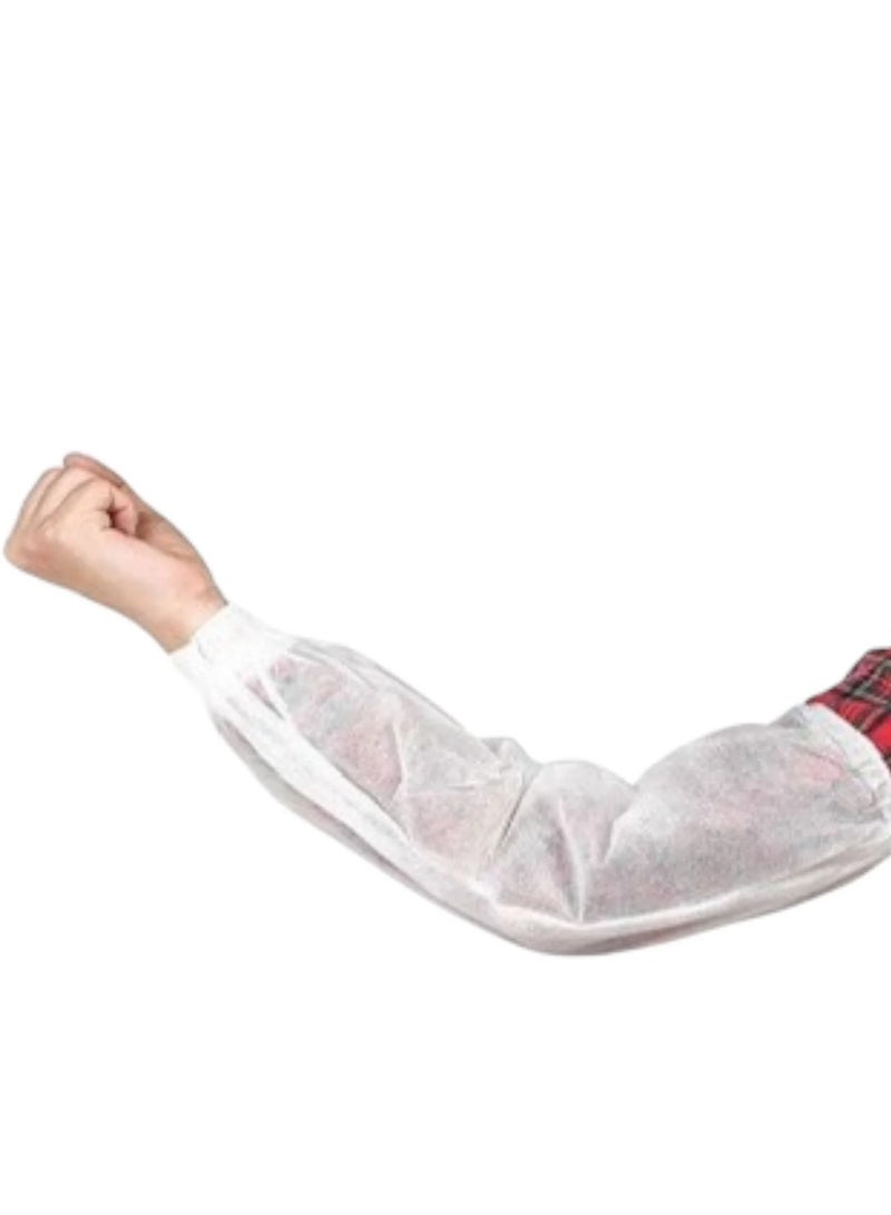 SKP Plastic White Fabric Sleeve Cover (100 pcs) - Image 1
