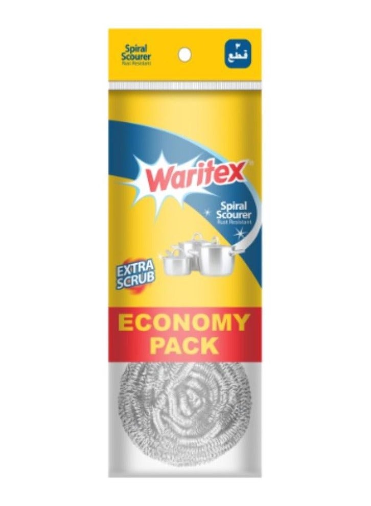 Waritex Stainless-Steel Scourer 12 gram (3 Pcs.) / Economy Pack - Image 1